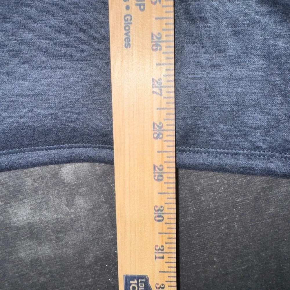 Mens XL The North Face Quarter Zip Pullover Blue Excellent Heathered Fleece